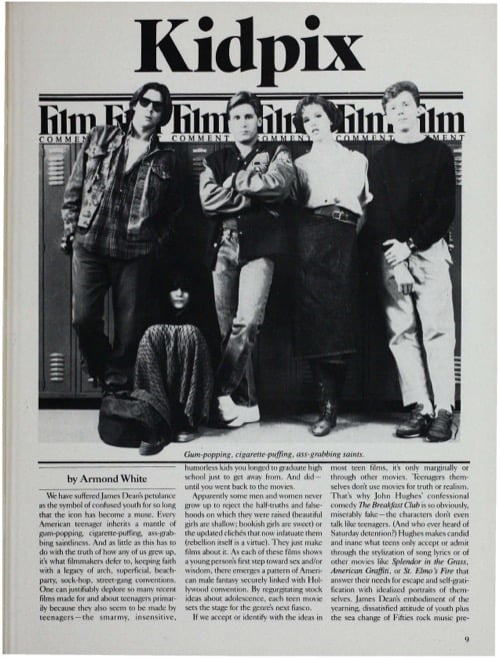 One of a selection of stills from inside the issue