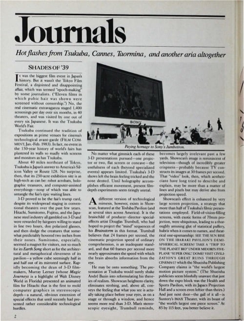 One of a selection of stills from inside the issue