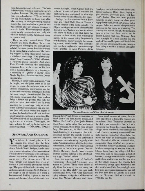 One of a selection of stills from inside the issue