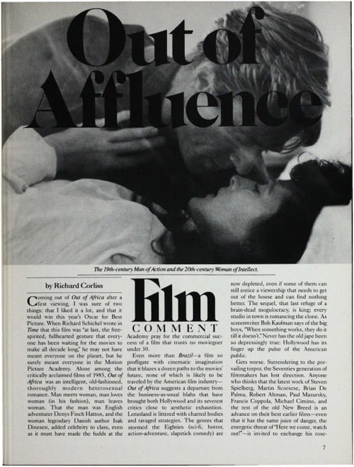 One of a selection of stills from inside the issue