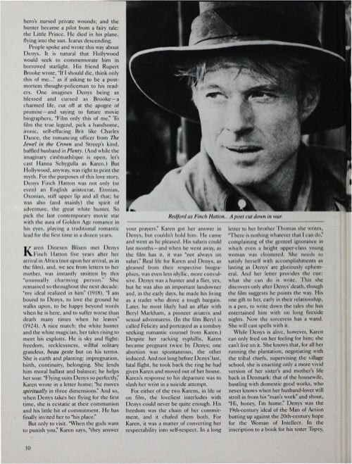 One of a selection of stills from inside the issue
