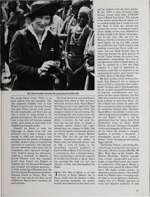 One of a selection of stills from inside the issue
