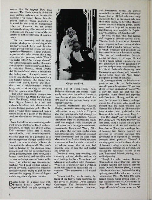 One of a selection of stills from inside the issue