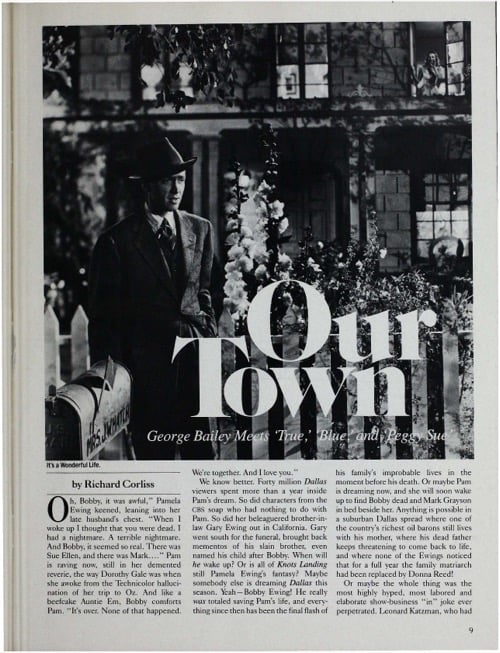 One of a selection of stills from inside the issue