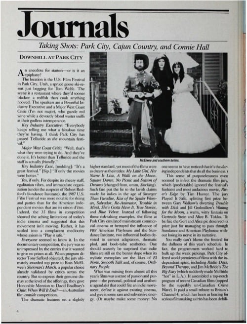 One of a selection of stills from inside the issue