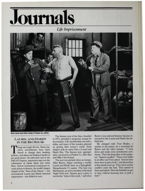 One of a selection of stills from inside the issue