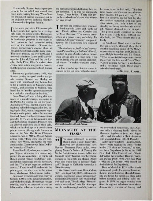One of a selection of stills from inside the issue
