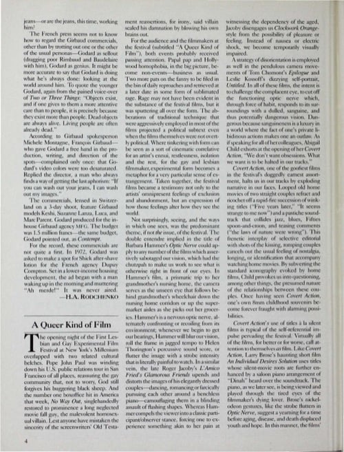 One of a selection of stills from inside the issue