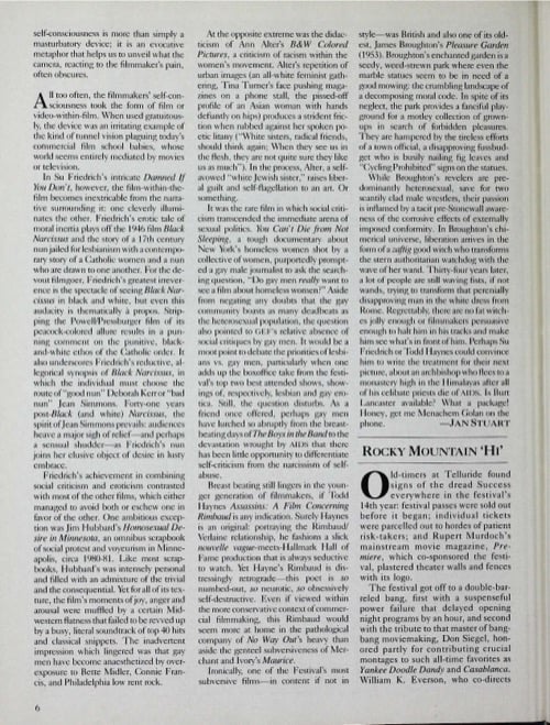 One of a selection of stills from inside the issue