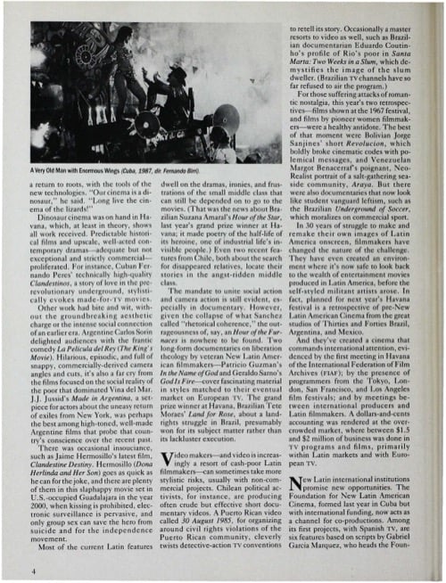 One of a selection of stills from inside the issue