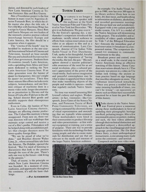 One of a selection of stills from inside the issue
