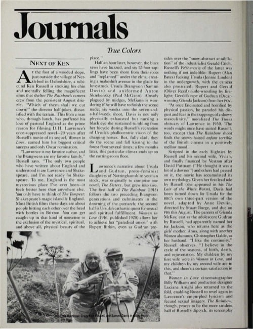 One of a selection of stills from inside the issue