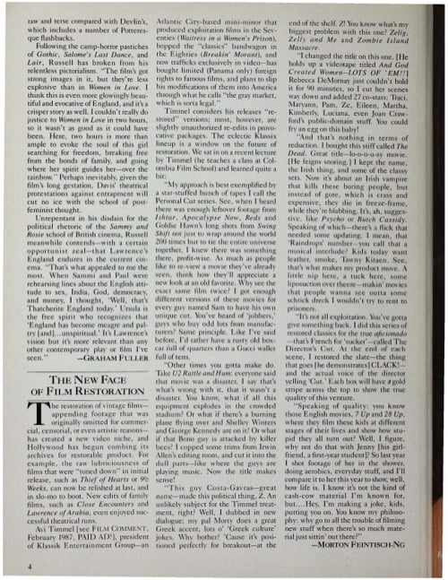 One of a selection of stills from inside the issue