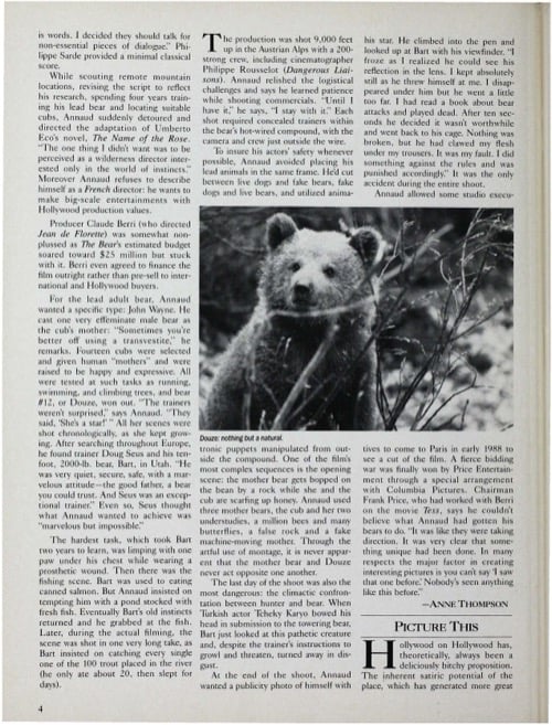 One of a selection of stills from inside the issue