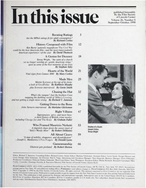 One of a selection of stills from inside the issue