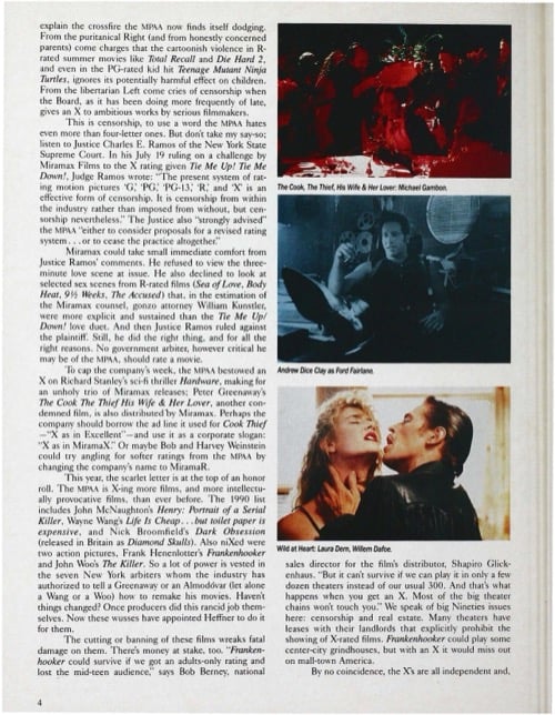 One of a selection of stills from inside the issue