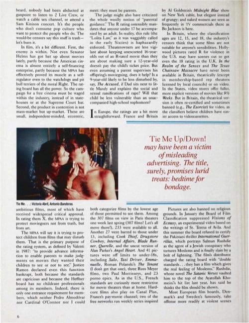 One of a selection of stills from inside the issue