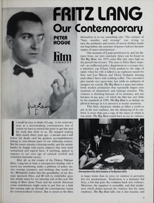 One of a selection of stills from inside the issue