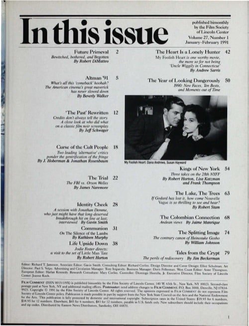 One of a selection of stills from inside the issue