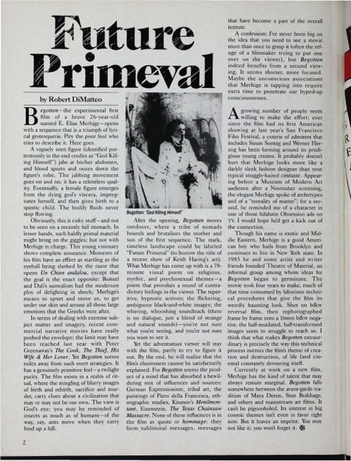 One of a selection of stills from inside the issue