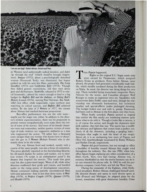One of a selection of stills from inside the issue