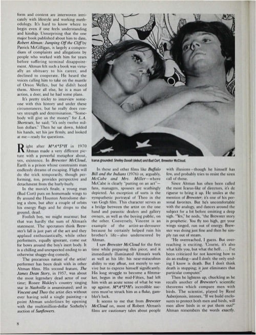 One of a selection of stills from inside the issue