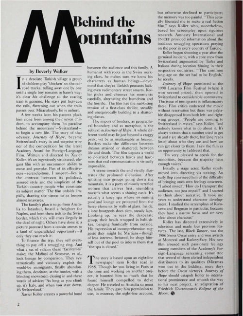 One of a selection of stills from inside the issue