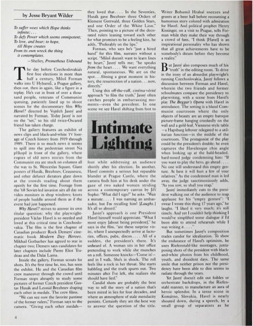 One of a selection of stills from inside the issue