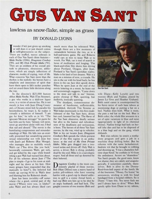 One of a selection of stills from inside the issue