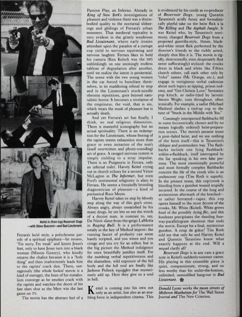 One of a selection of stills from inside the issue