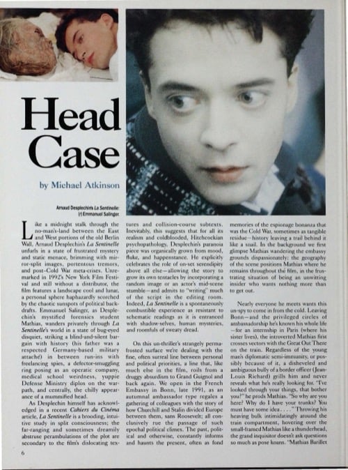 One of a selection of stills from inside the issue