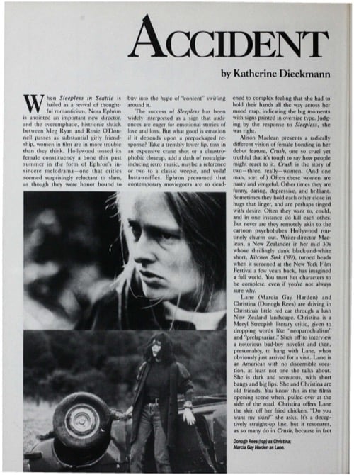 One of a selection of stills from inside the issue