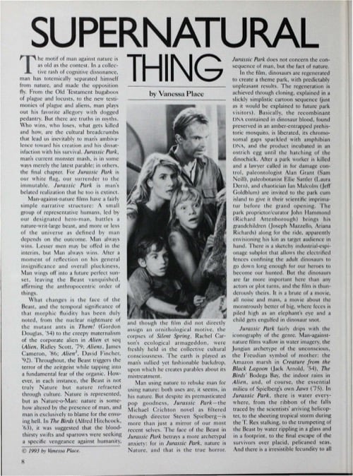One of a selection of stills from inside the issue