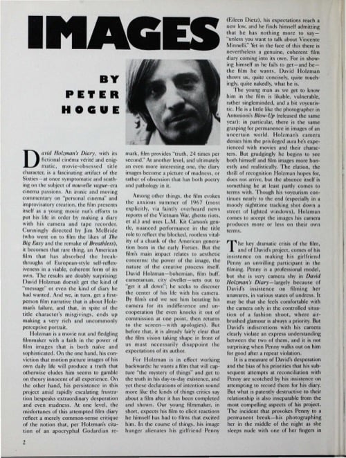 One of a selection of stills from inside the issue