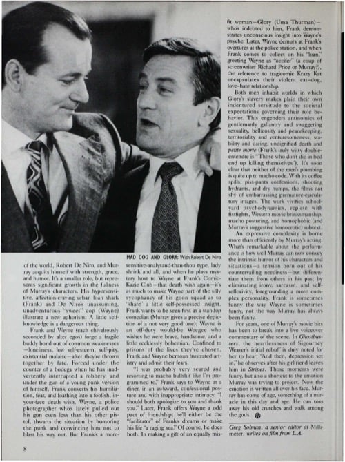 One of a selection of stills from inside the issue