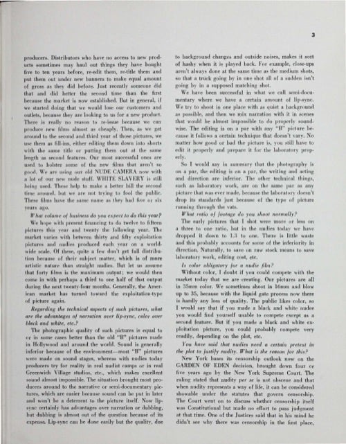 One of a selection of stills from inside the issue