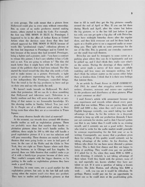 One of a selection of stills from inside the issue
