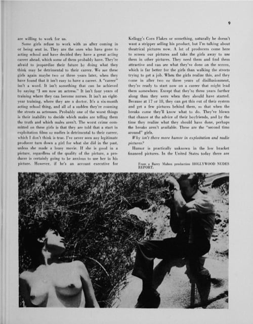 One of a selection of stills from inside the issue
