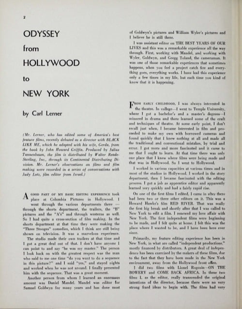 One of a selection of stills from inside the issue
