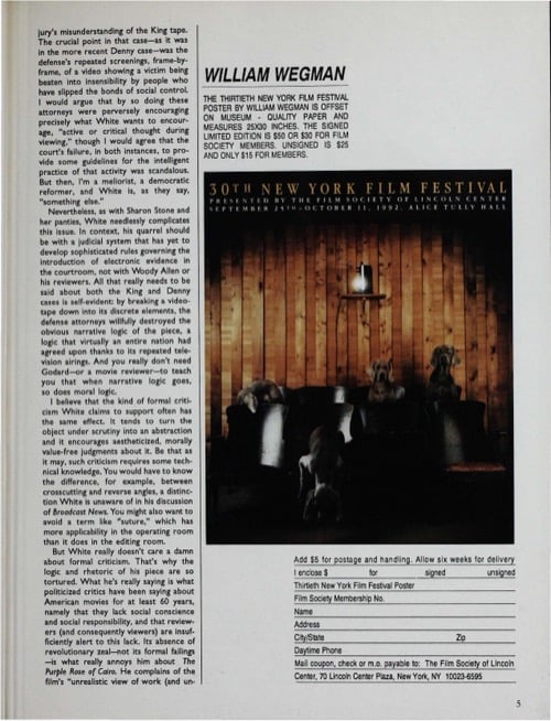 One of a selection of stills from inside the issue