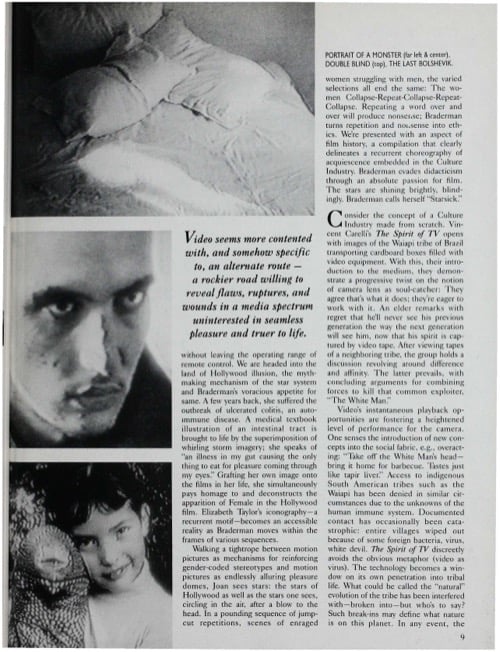 One of a selection of stills from inside the issue