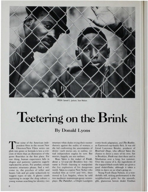 One of a selection of stills from inside the issue