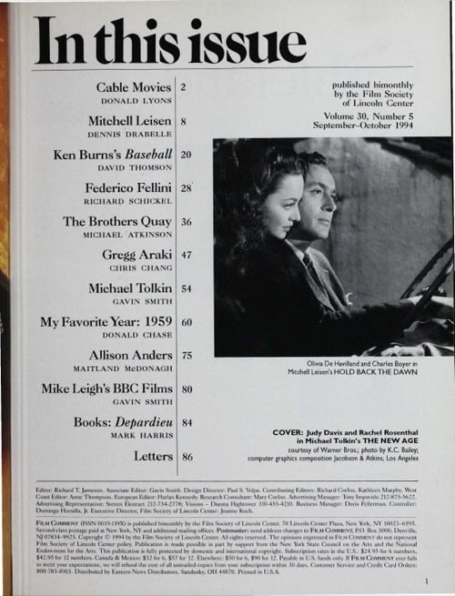 One of a selection of stills from inside the issue