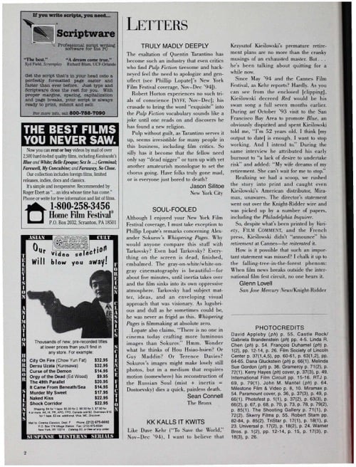 One of a selection of stills from inside the issue