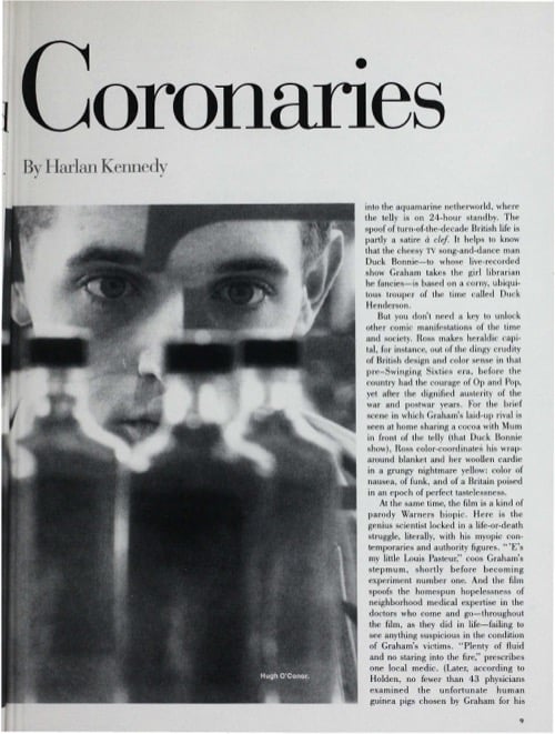 One of a selection of stills from inside the issue