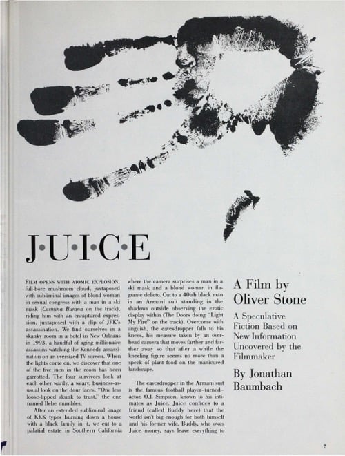 One of a selection of stills from inside the issue