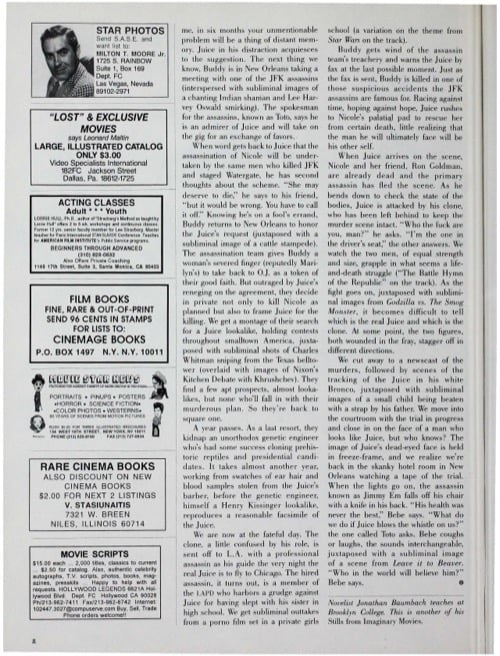 One of a selection of stills from inside the issue