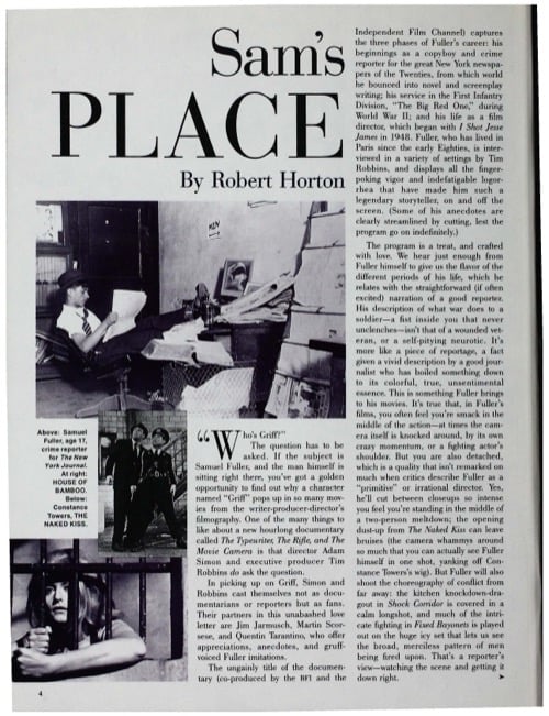 One of a selection of stills from inside the issue