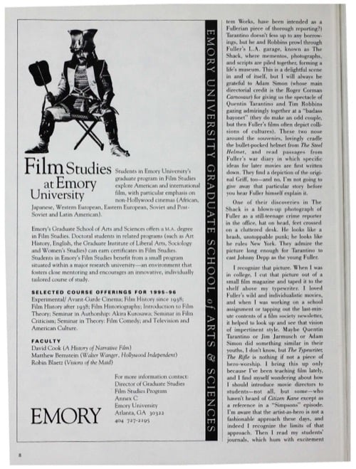 One of a selection of stills from inside the issue