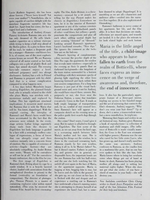 One of a selection of stills from inside the issue